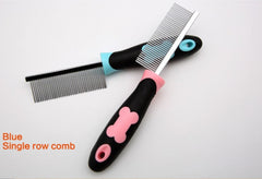 Pet massaging grooming comb Single row or double row spacing comb - PeticaDeals