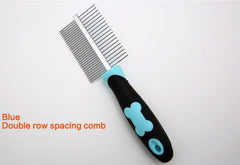 Pet massaging grooming comb Single row or double row spacing comb - PeticaDeals