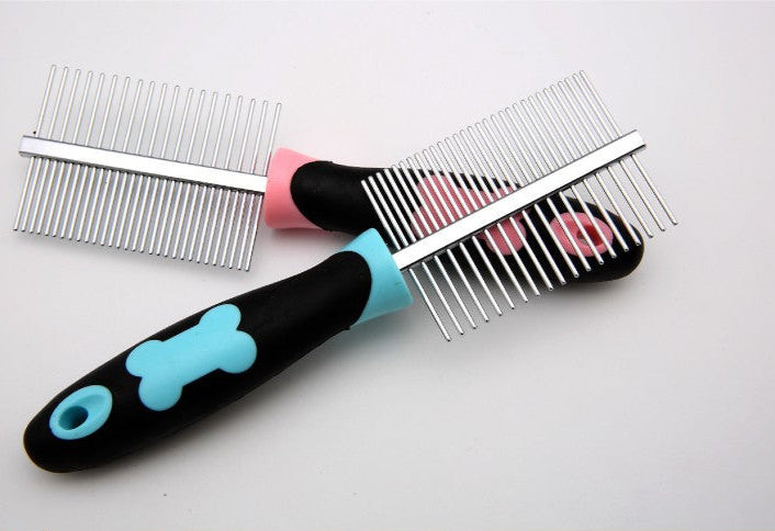 Pet massaging grooming comb Single row or double row spacing comb - PeticaDeals