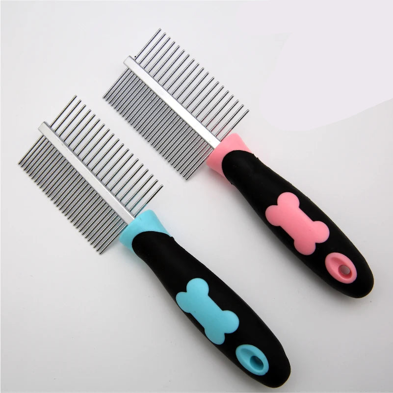 Pet massaging grooming comb Single row or double row spacing comb - PeticaDeals