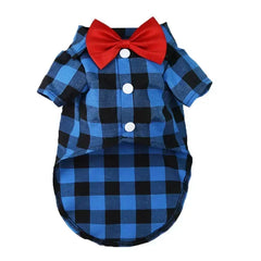 Plaid Striped Shirt Wedding Dress - PeticaDeals
