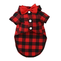 Plaid Striped Shirt Wedding Dress - PeticaDeals