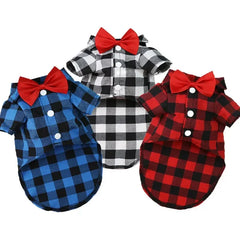 Plaid Striped Shirt Wedding Dress - PeticaDeals