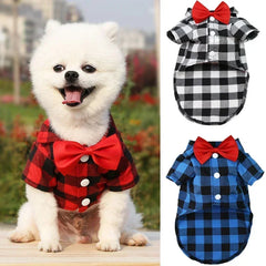 Plaid Striped Shirt Wedding Dress - PeticaDeals