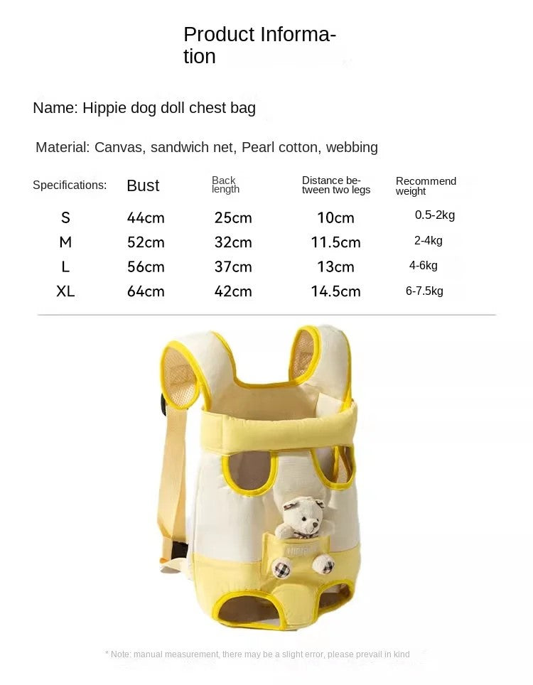 Portable Four-legged Puppy Straddle Packs Shoulder - PeticaDeals