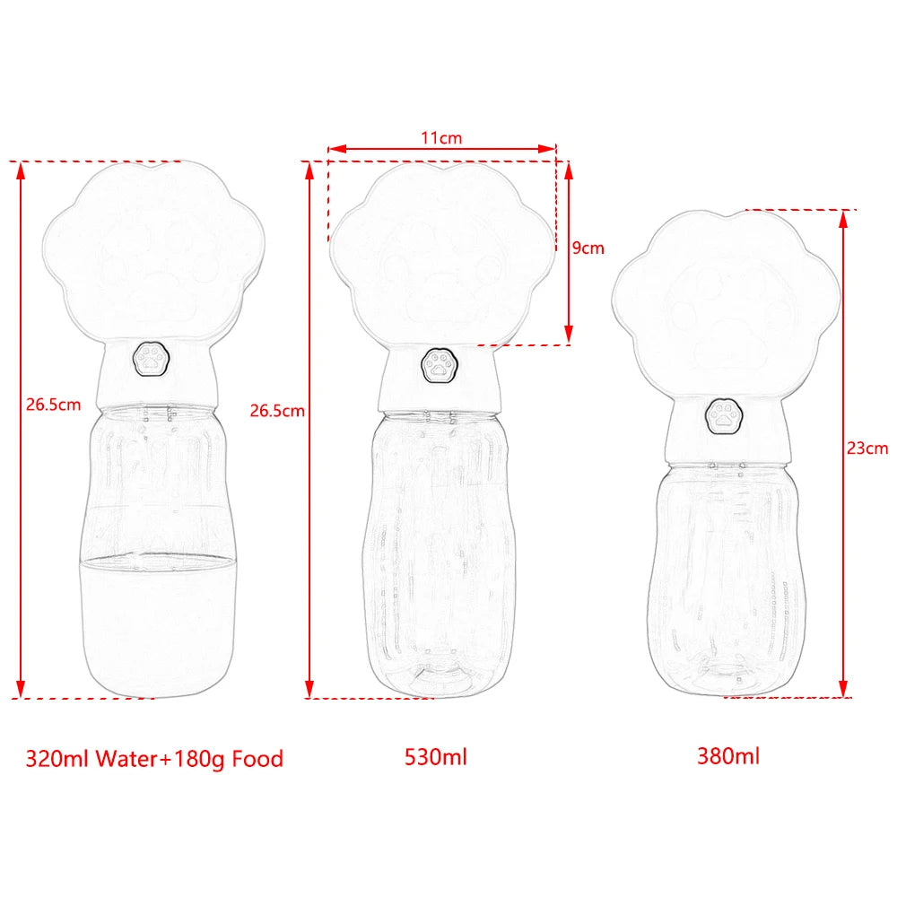Portable Pet Water Bottle For Cats & Dogs - PeticaDeals