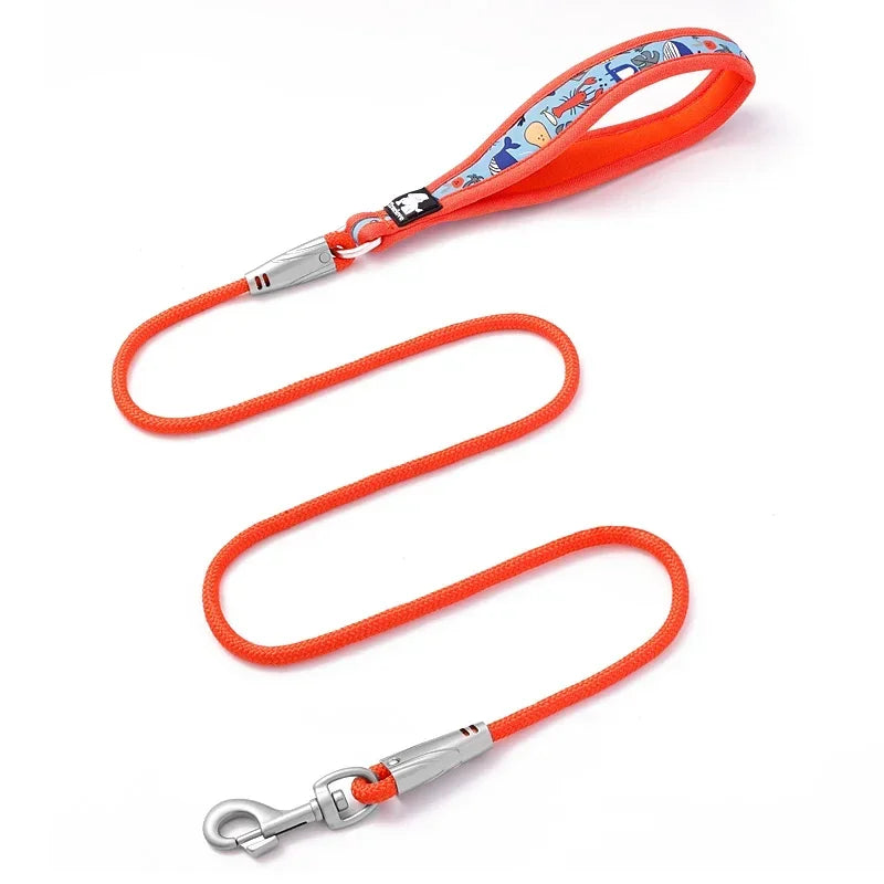 Printing Pet Leash Neoprene-Padded Handle Leash - PeticaDeals