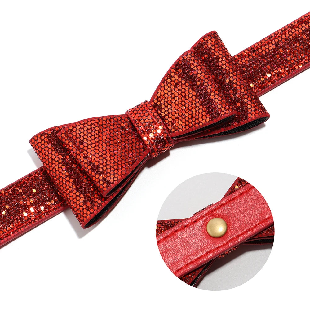 Puppy Cat Collars Bling Kitten Dog Necklace Adjustable - PeticaDeals