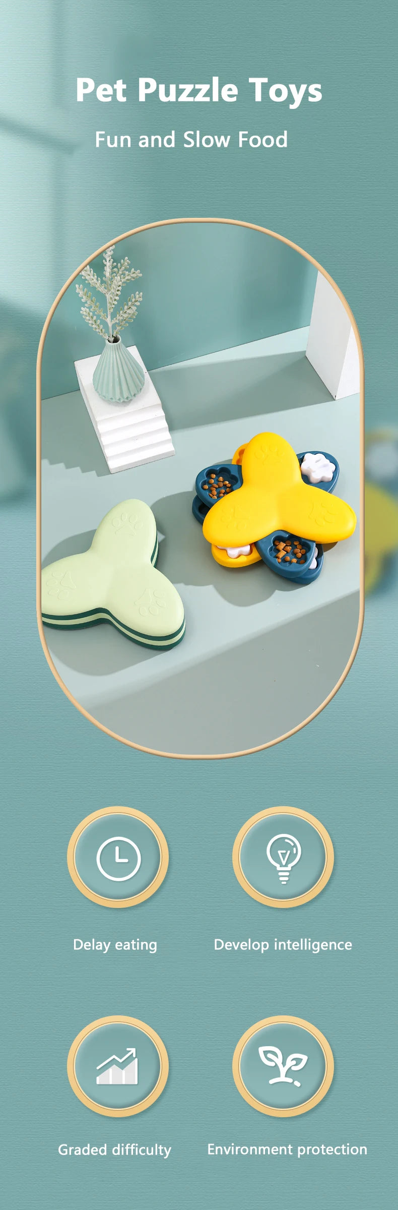 Puzzle Toys & Training Game For Cat Dogs - PeticaDeals