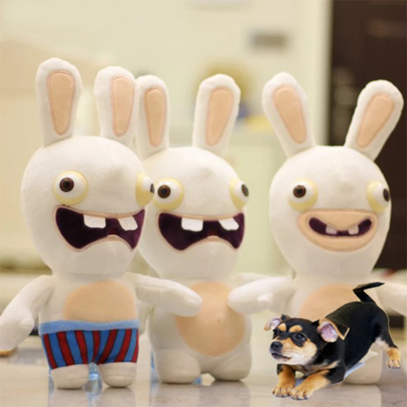 Rabbit Stuffed cotton bite Squeaking Toy for small dog - PeticaDeals