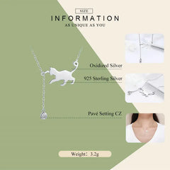 Real 925 Sterling Silver Cute Cat Animal Jewelry Set Pet Ring Necklace Earrings for Women Party Original Fine Jewelry - PeticaDeals