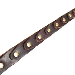 Real Leather Dog Collar Genuine Leather Buckle Connection Collar Durable - PeticaDeals