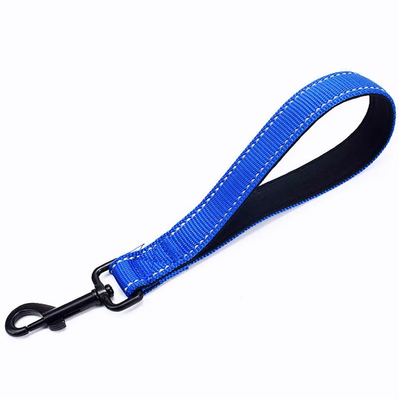 Reflective Short Leash for Medium Large Dog Walking Soft Padded Handle Dog Leashes Short Pet Chain - PeticaDeals