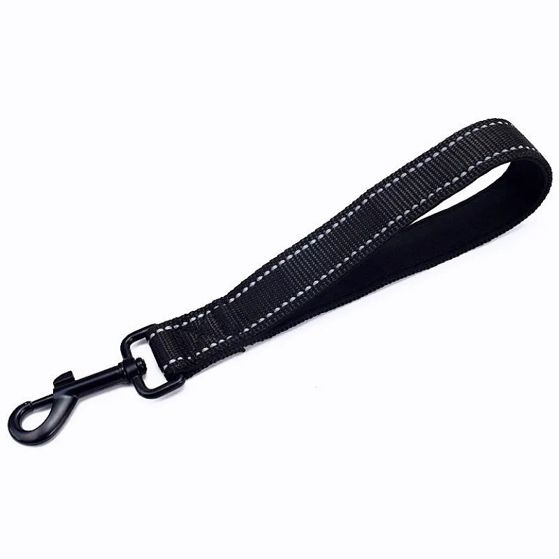 Reflective Short Leash for Medium Large Dog Walking Soft Padded Handle Dog Leashes Short Pet Chain - PeticaDeals