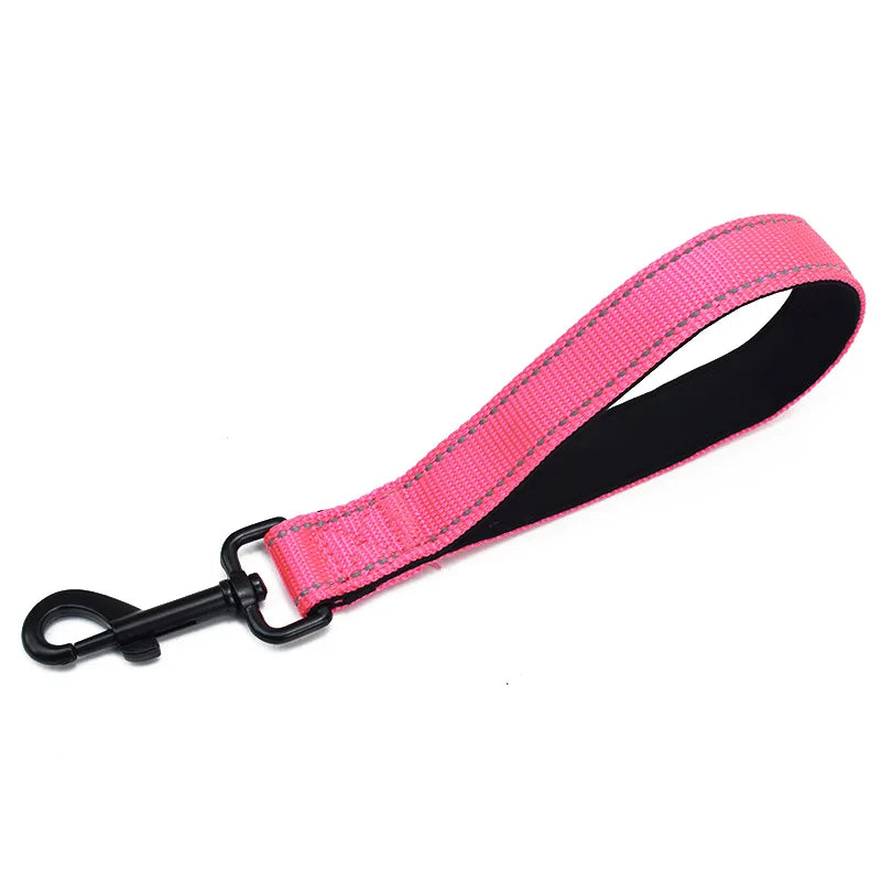 Reflective Short Leash for Medium Large Dog Walking Soft Padded Handle Dog Leashes Short Pet Chain - PeticaDeals