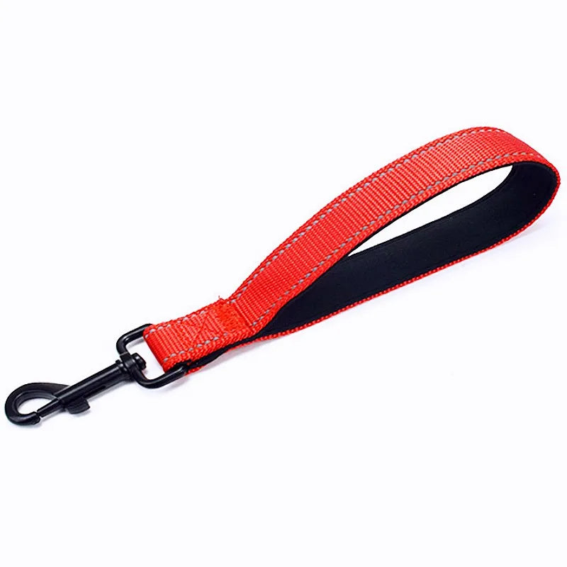 Reflective Short Leash for Medium Large Dog Walking Soft Padded Handle Dog Leashes Short Pet Chain - PeticaDeals