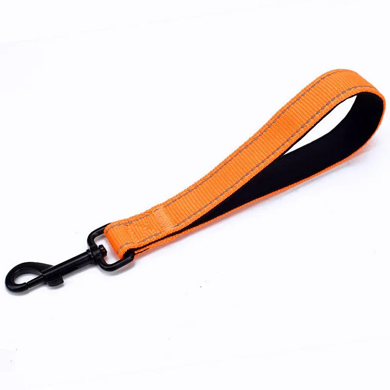 Reflective Short Leash for Medium Large Dog Walking Soft Padded Handle Dog Leashes Short Pet Chain - PeticaDeals