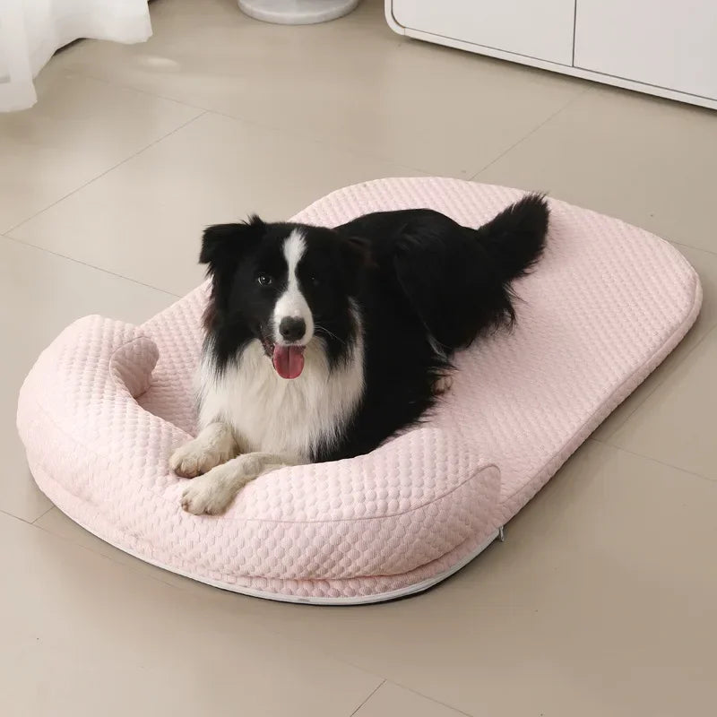 Removable Summer Dog & Cat Bed Ice Silk Cooling - PeticaDeals