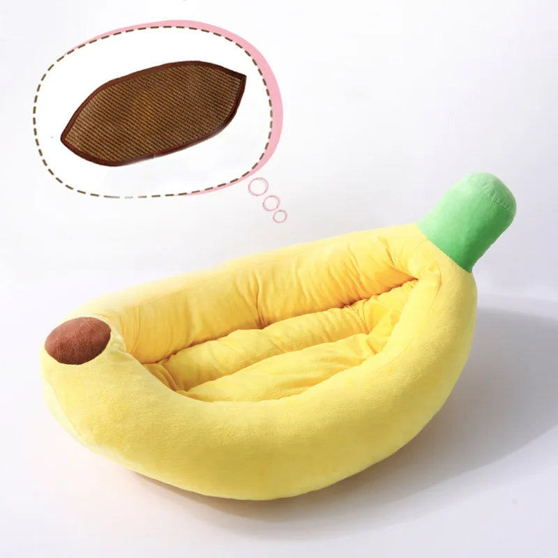 Removable and washable cartoon Banana & Carrot Dog And Cat house - PeticaDeals