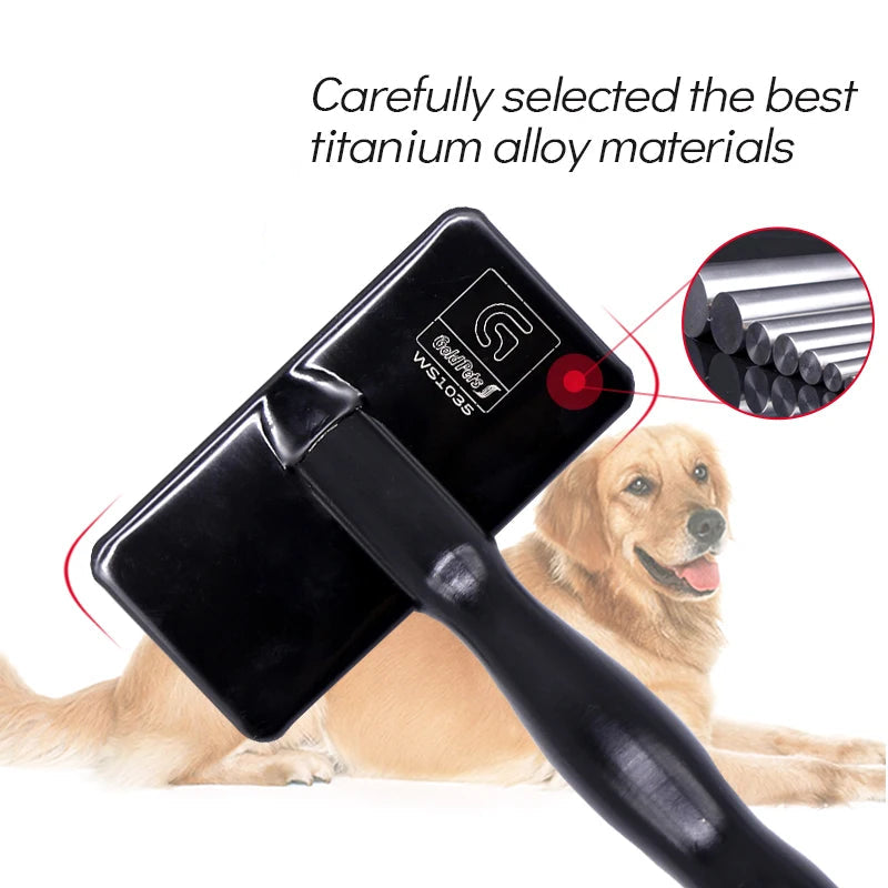 Remove Needle Brush Slicker Massage Tool Dog Cat Grooming Comb Shedding Hair - PeticaDeals