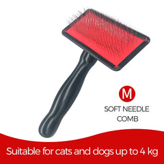 Remove Needle Brush Slicker Massage Tool Dog Cat Grooming Comb Shedding Hair - PeticaDeals