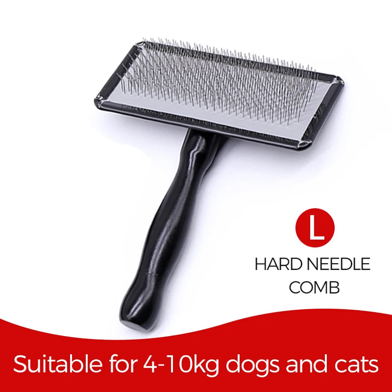 Remove Needle Brush Slicker Massage Tool Dog Cat Grooming Comb Shedding Hair - PeticaDeals