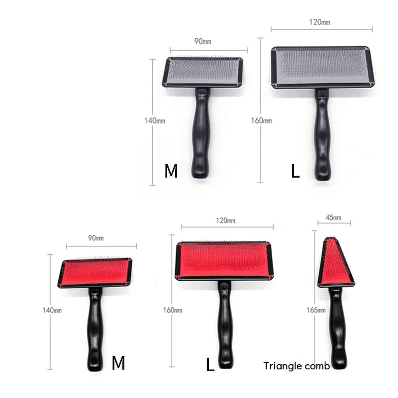 Remove Needle Brush Slicker Massage Tool Dog Cat Grooming Comb Shedding Hair - PeticaDeals