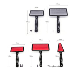 Remove Needle Brush Slicker Massage Tool Dog Cat Grooming Comb Shedding Hair - PeticaDeals