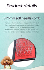 Remove Needle Brush Slicker Massage Tool Dog Cat Grooming Comb Shedding Hair - PeticaDeals
