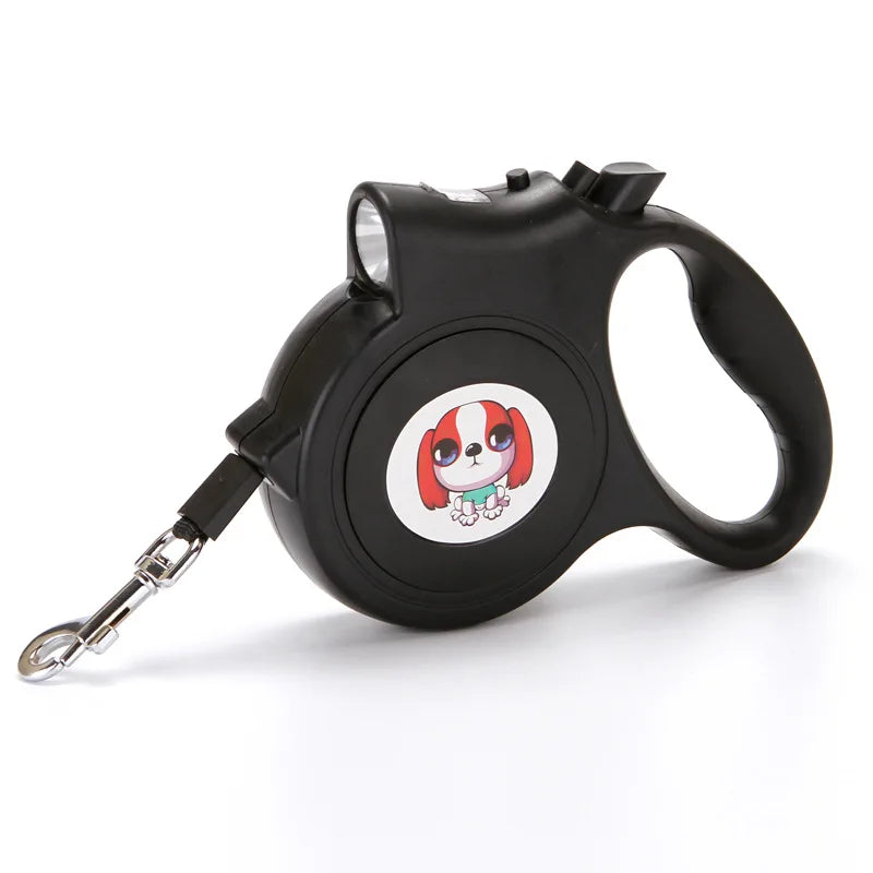 Retractable Pet Leash with LED Flashlight Detachable - PeticaDeals