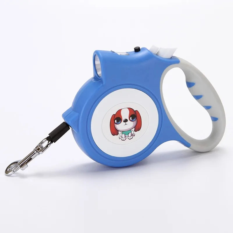 Retractable Pet Leash with LED Flashlight Detachable - PeticaDeals