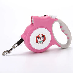 Retractable Pet Leash with LED Flashlight Detachable - PeticaDeals