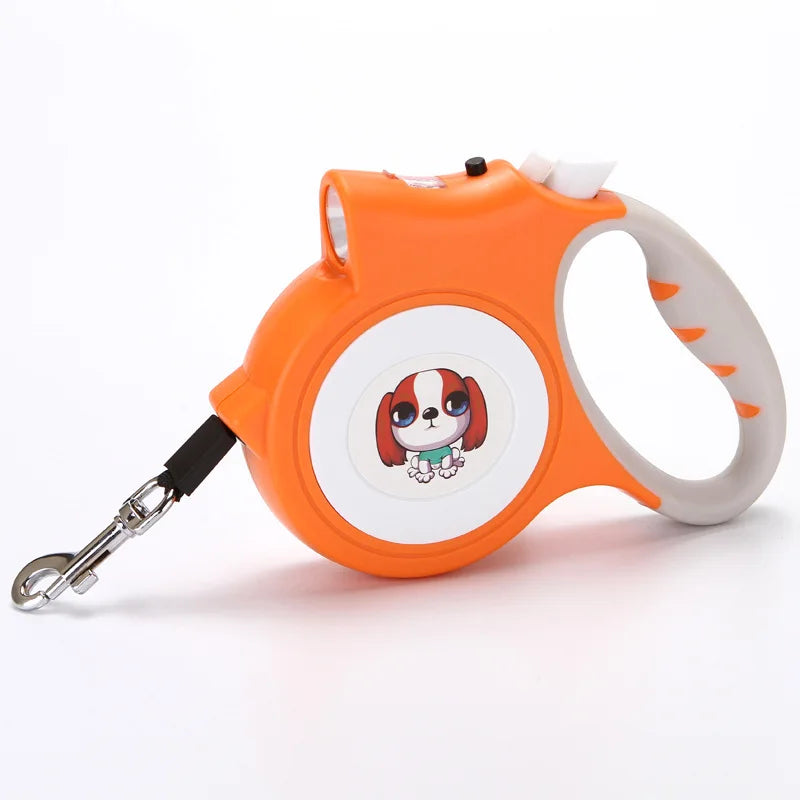 Retractable Pet Leash with LED Flashlight Detachable - PeticaDeals