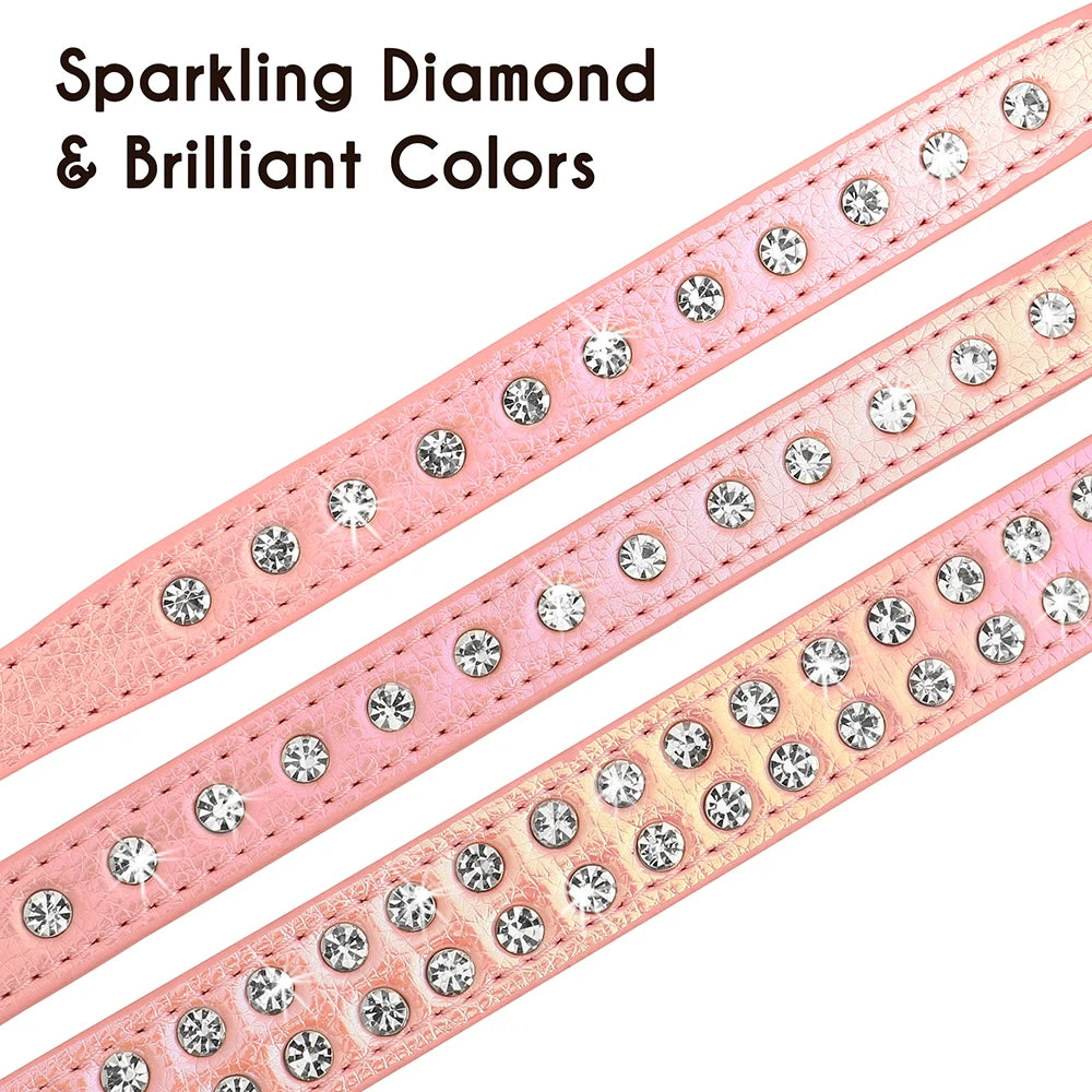 Rhinestone Dog & Cats Collar Shining Diamond - PeticaDeals