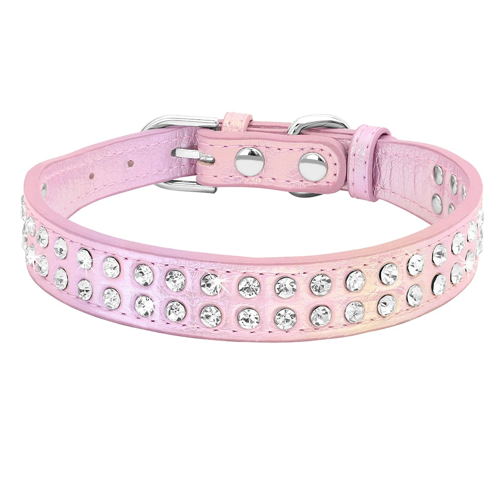 Rhinestone Dog & Cats Collar Shining Diamond - PeticaDeals