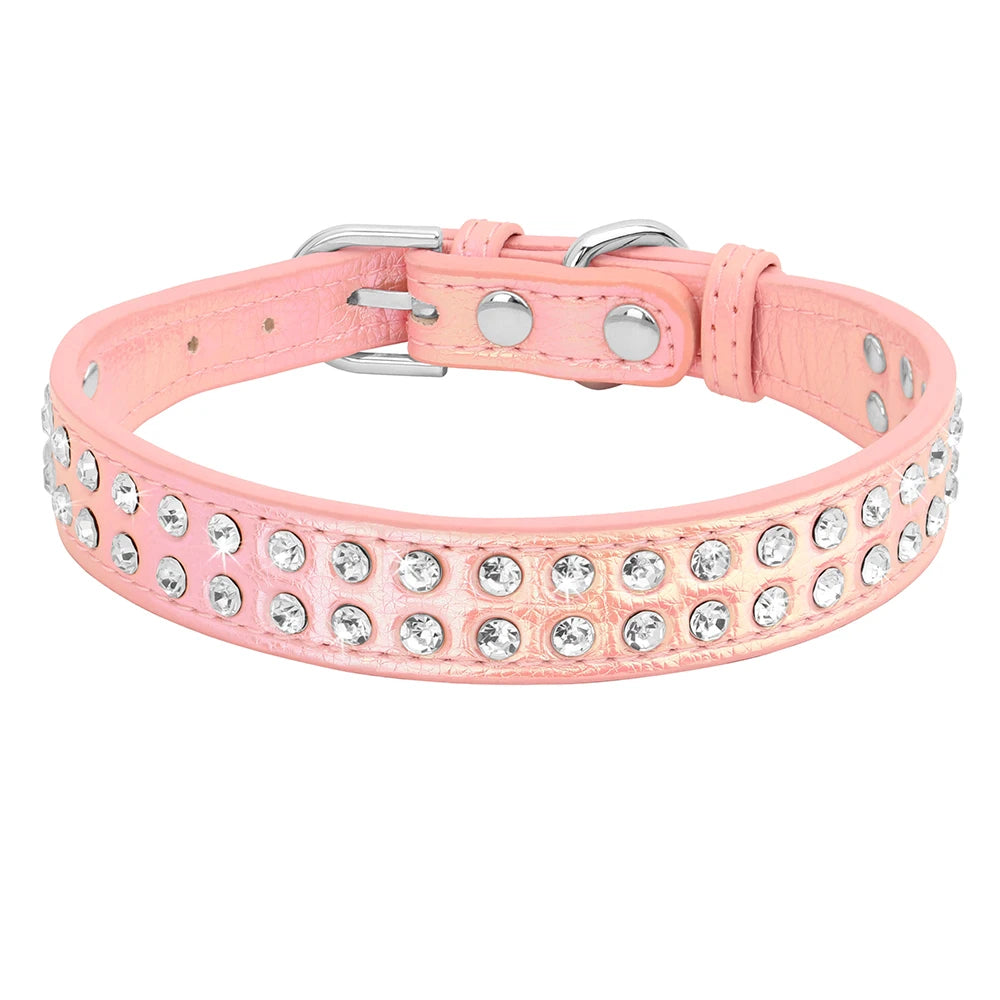 Rhinestone Dog & Cats Collar Shining Diamond - PeticaDeals