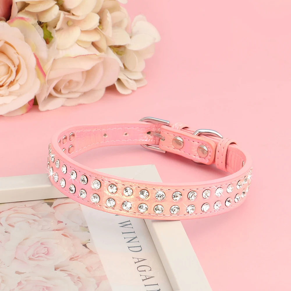 Rhinestone Dog & Cats Collar Shining Diamond - PeticaDeals