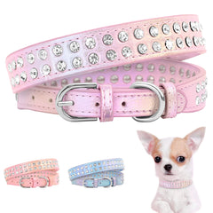 Rhinestone Dog & Cats Collar Shining Diamond - PeticaDeals