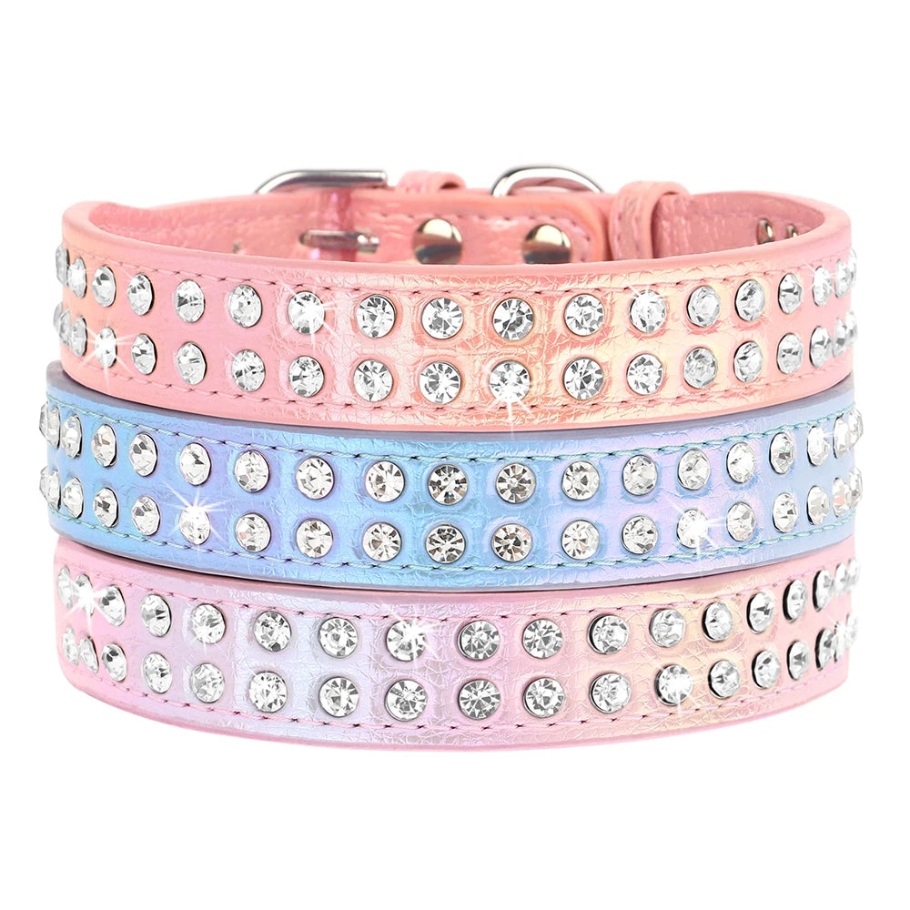 Rhinestone Dog & Cats Collar Shining Diamond - PeticaDeals