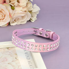 Rhinestone Dog & Cats Collar Shining Diamond - PeticaDeals