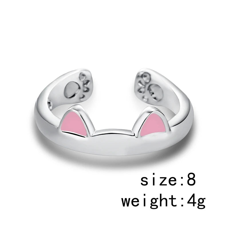 Ring For Women Cat's Paw Embrace Tightly Opening Finger - PeticaDeals