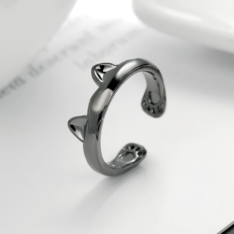 Ring For Women Cat's Paw Embrace Tightly Opening Finger - PeticaDeals