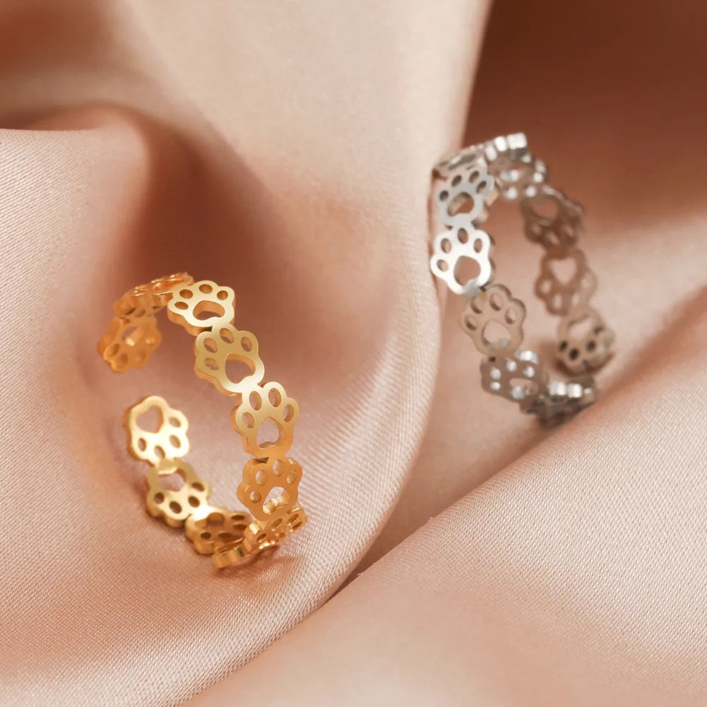 Ring Stainless Steel Adjustable - PeticaDeals
