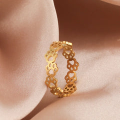 Ring Stainless Steel Adjustable - PeticaDeals