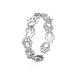 Ring Stainless Steel Adjustable - PeticaDeals
