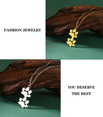 Pendant Necklace Stainless Steel Dog Cat Pet Paw Chain Necklace Women Minimalist Animal Jewelry - PeticaDeals