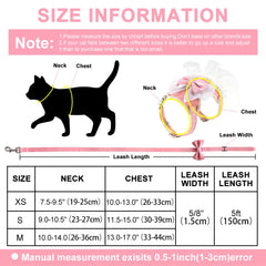 Cute Bowknot Cat Harness Leash - PeticaDeals