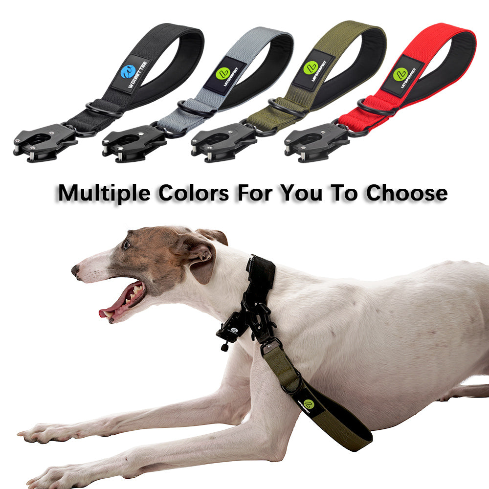 Short Dog Leash Padded Handle Heavy Duty Short Nylon Dog Lead - PeticaDeals
