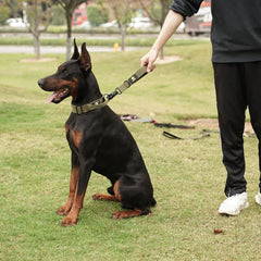 Short Dog Leash Padded Handle Heavy Duty Short Nylon Dog Lead - PeticaDeals