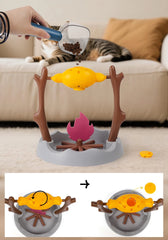 Simulated barbecue Cat Toy Interactive Educational Pet Toy Rolling Leakage Food Cat Toy - PeticaDeals